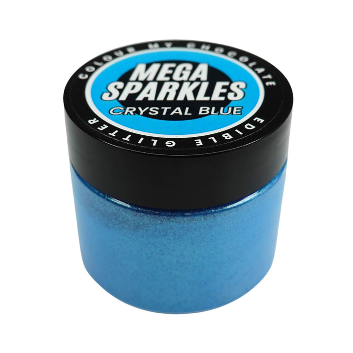 CRYSTAL BLUE Mega Sparkles 50ml - Edible & Drinkable Glitter