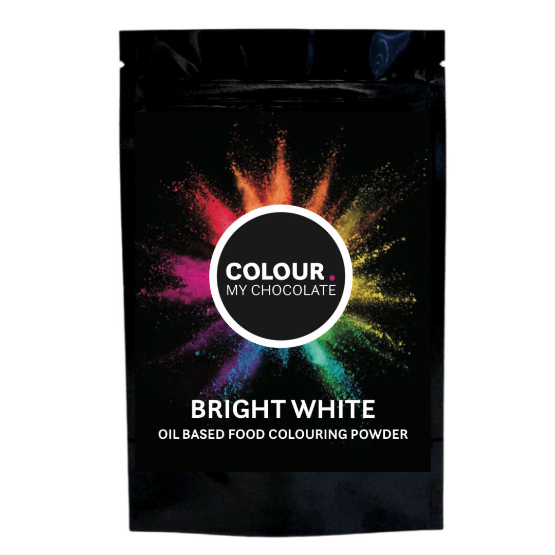 BRIGHT WHITE Oil Based Food Colouring Powder Colour My Chocolate