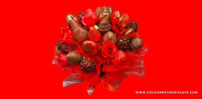 Make A Candy Red Strawberry Bouquet