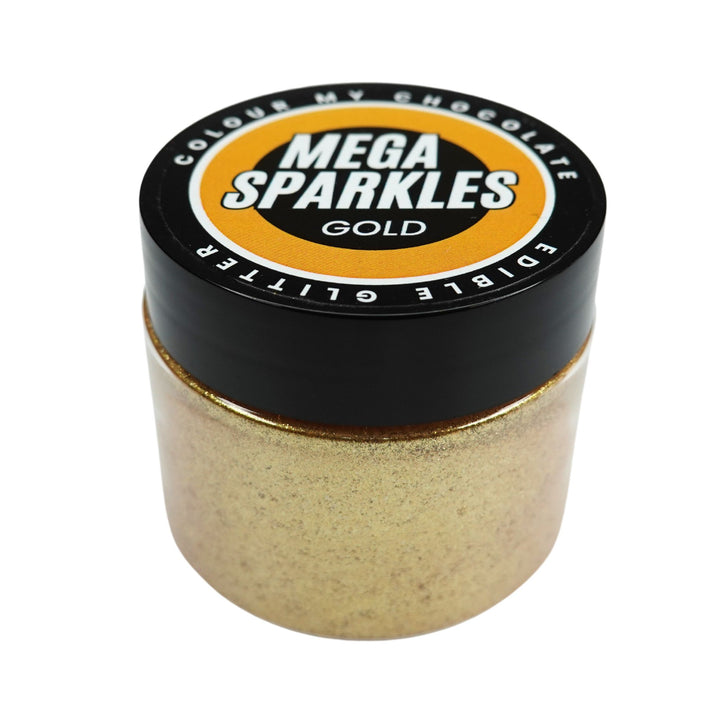 GOLD Mega Sparkles 50ml - Edible & Drinkable Glitter