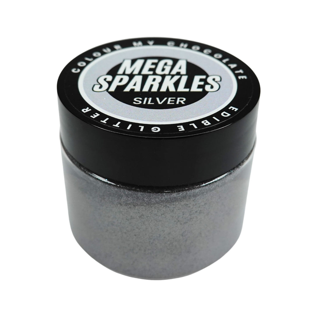 SILVER Mega Sparkles 50ml - Edible & Drinkable Glitter