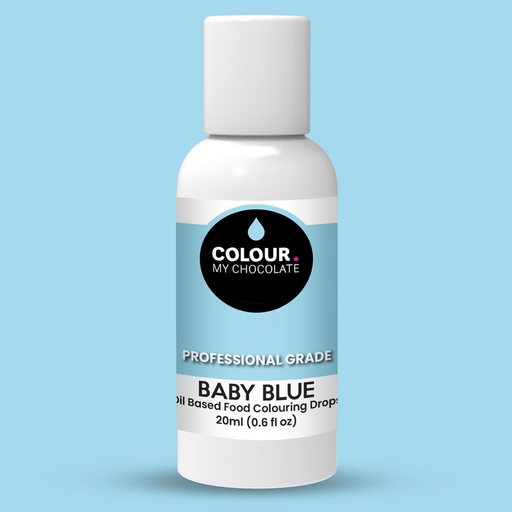 BABY BLUE Oil Based Food Colouring Drops - Colour My Chocolate