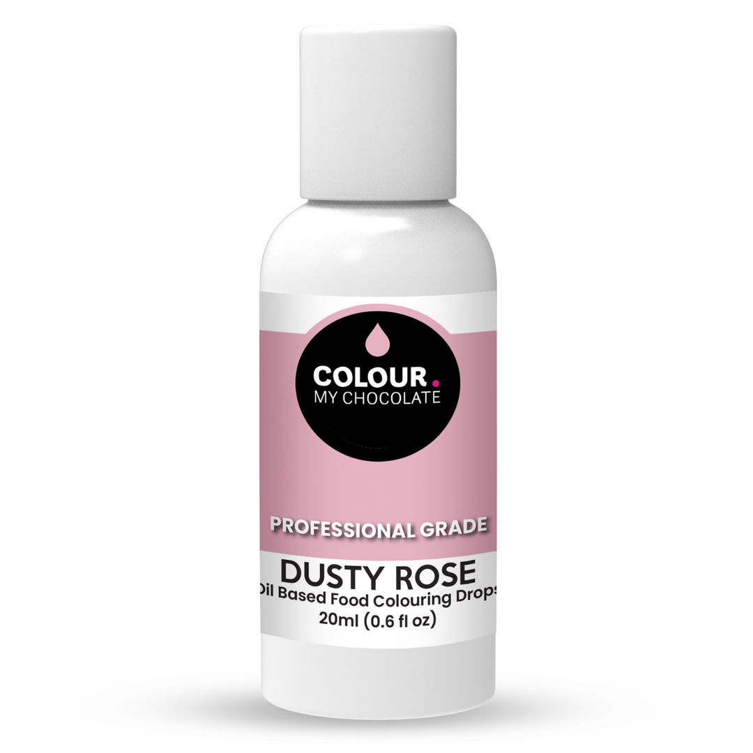 DUSTY ROSE Oil Based Food Colouring Drops - Colour My Chocolate