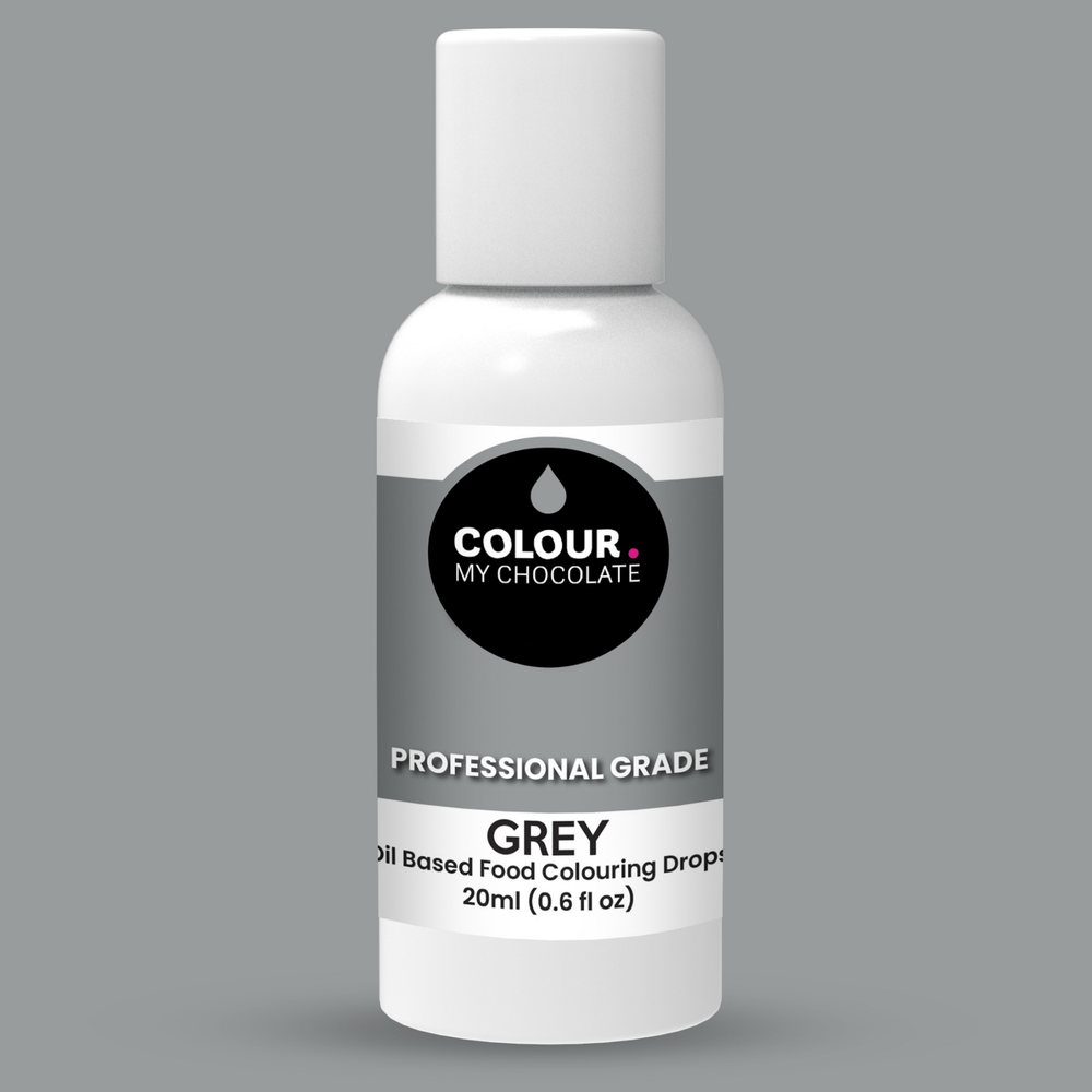 GREY Oil Based Food Colouring Drops - Colour My Chocolate