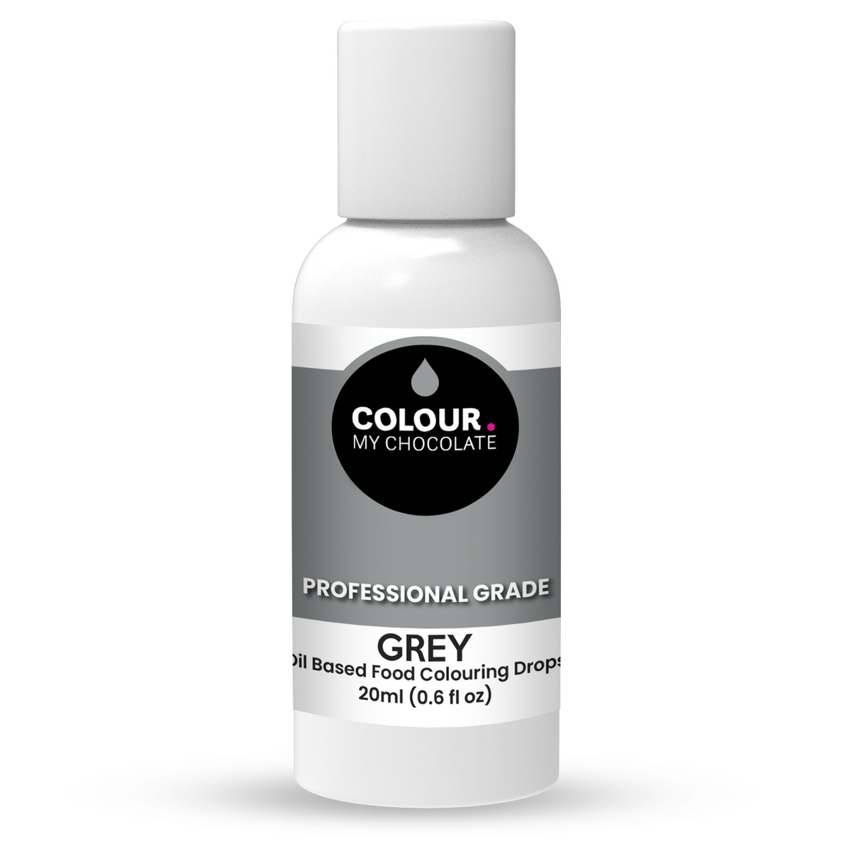 GREY Oil Based Food Colouring Drops