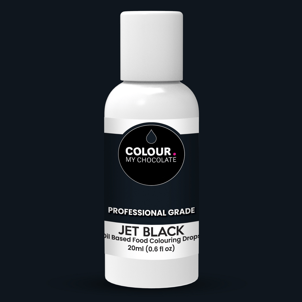 JET BLACK Oil Based Food Colouring Drops - Colour My Chocolate