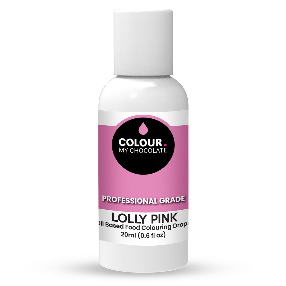 LOLLY PINK Oil Based Food Colouring Drops - Colour My Chocolate