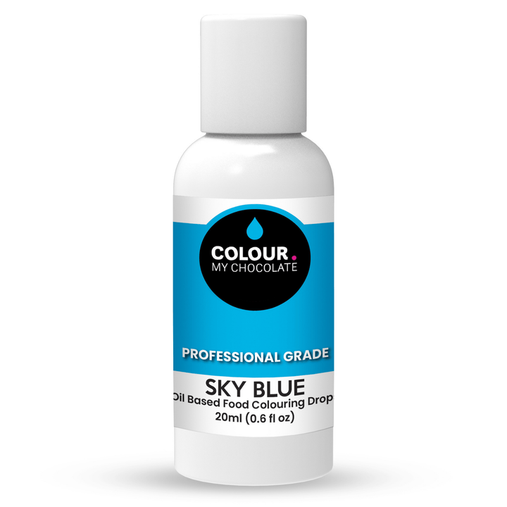 SKY BLUE Oil Based Food Colouring Drops - Colour My Chocolate