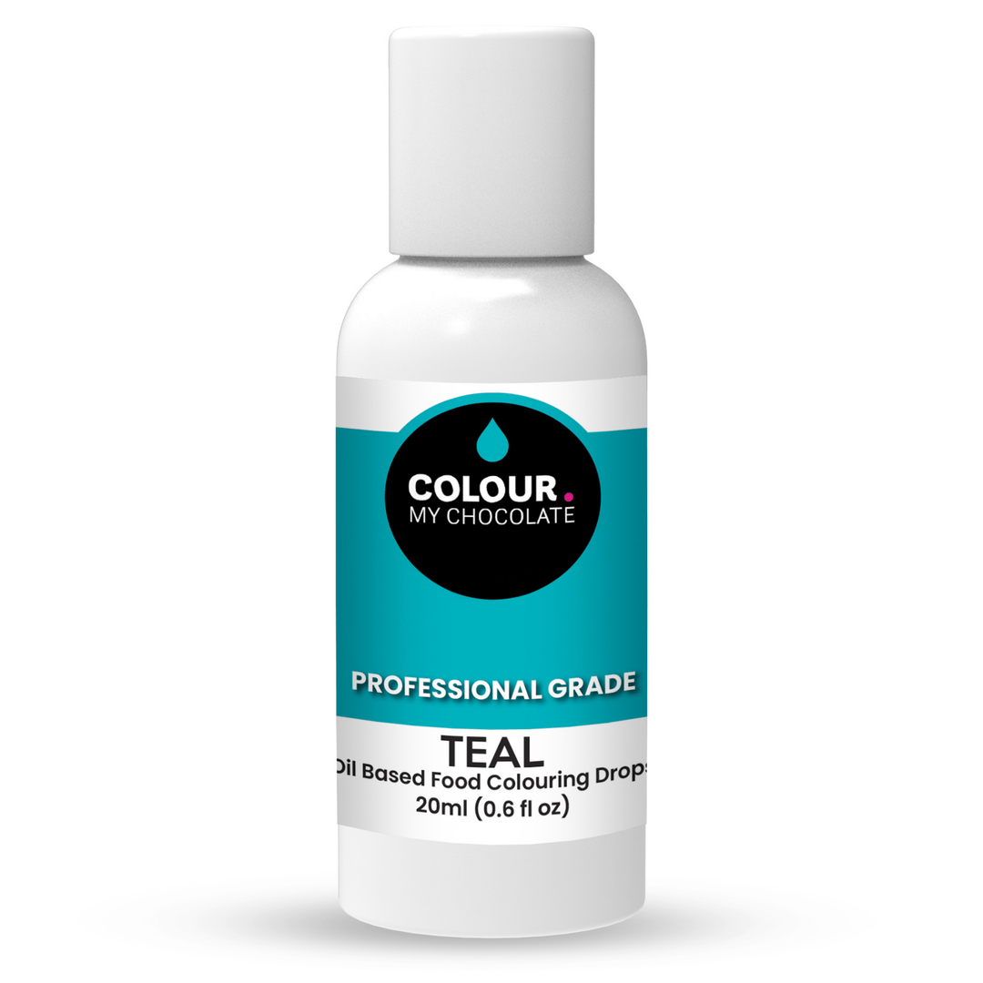TEAL Oil Based Food Colouring Drops - Colour My Chocolate