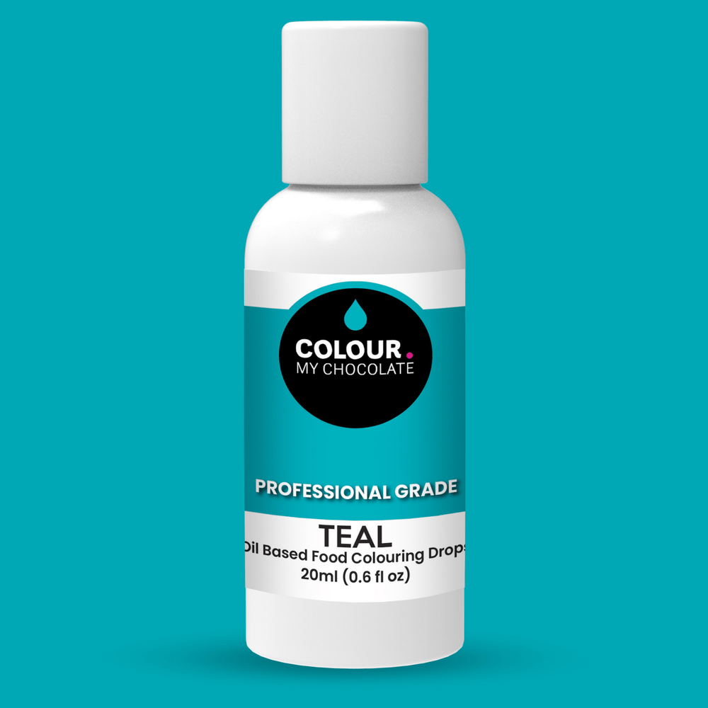 TEAL Oil Based Food Colouring Drops - Colour My Chocolate