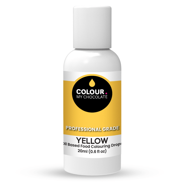 YELLOW Oil Based Food Colouring Drops - Colour My Chocolate
