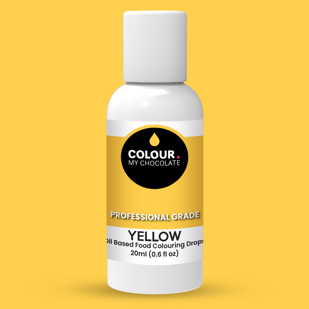 YELLOW Oil Based Food Colouring Drops - Colour My Chocolate